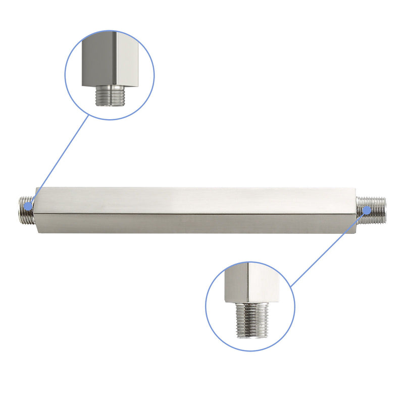 Premium 8" Ceiling Mounted Shower Arm With Flange