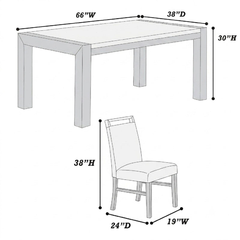 Dining Set With Table And Side Chairs