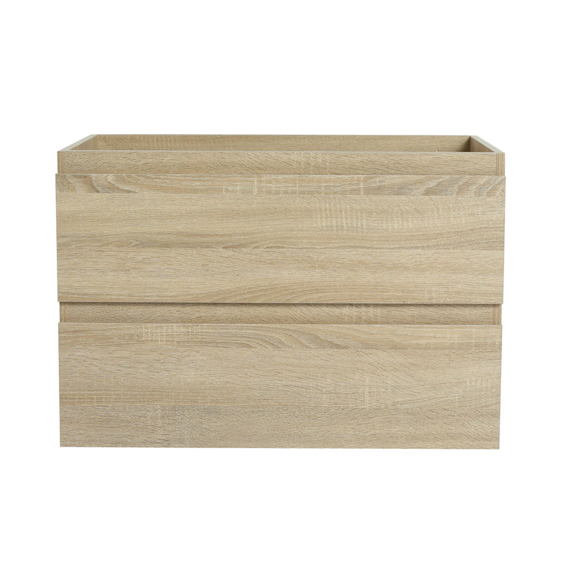 Wall Mounted Bathroom Vanity With Sink, 2 Soft Close Drawers