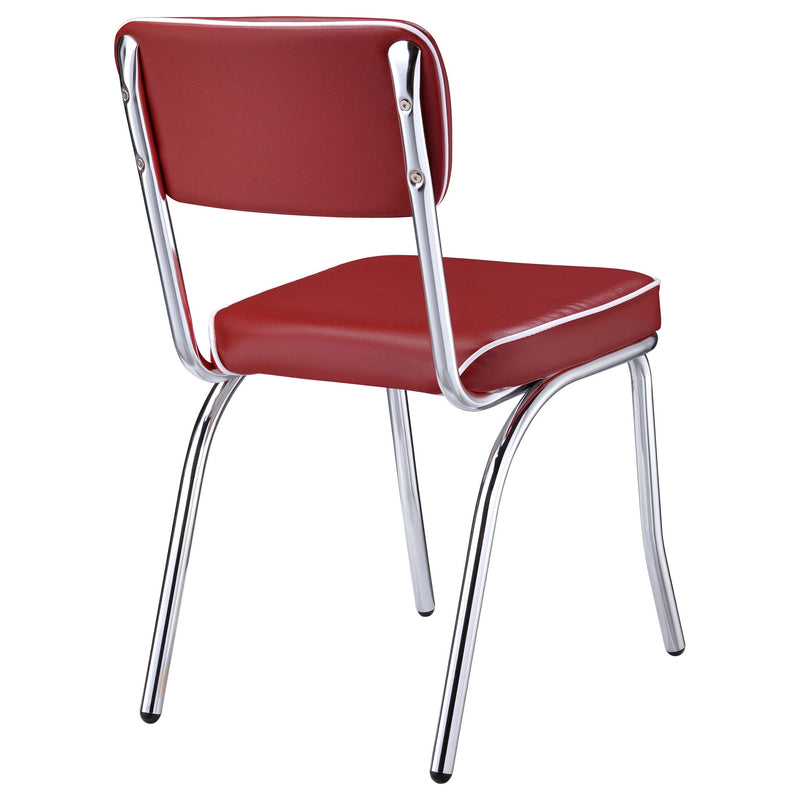 Open Back Upholstered Side Chairs (Set of 2)