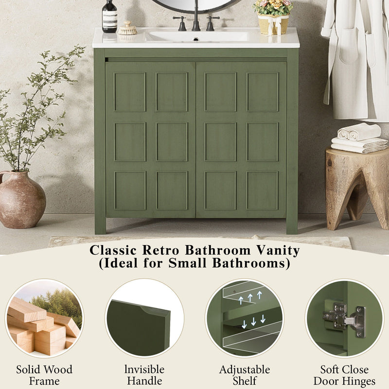 Bathroom Vanity Organizer With Sink, Combo Cabinet Set, Bathroom Storage Cabinet