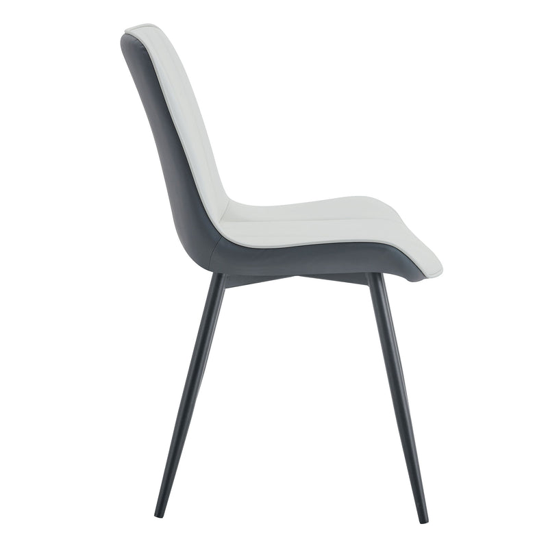 Modern Minimalist Dining Chair Set, Extended Seat Cushion