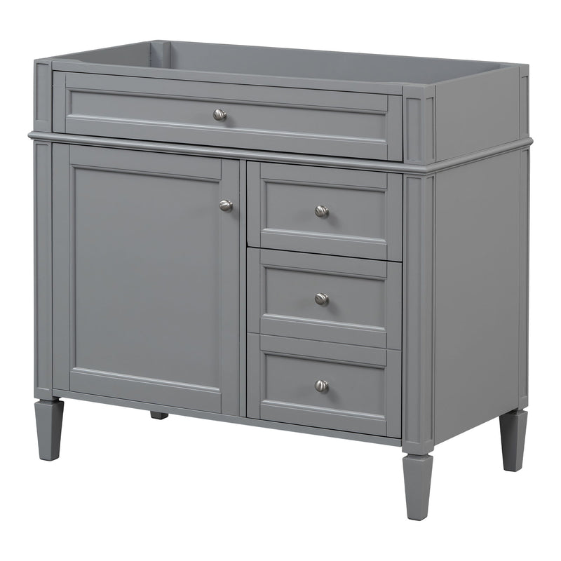 Bathroom Vanity With 2 Drawers And Tip-Out Drawer, Storage Cabinet