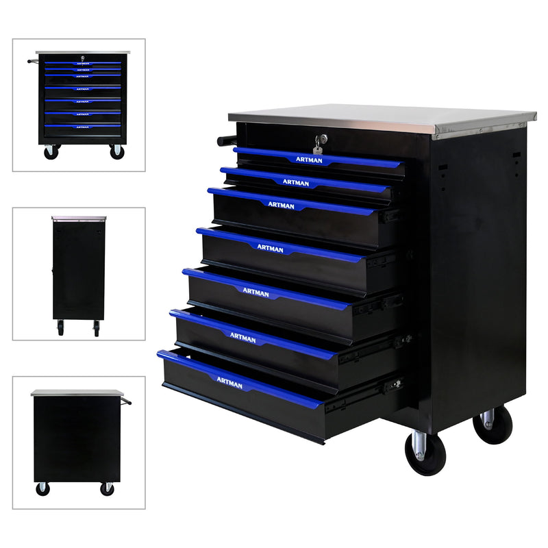 Drawer Multifunctional Tool Cart With Wheels