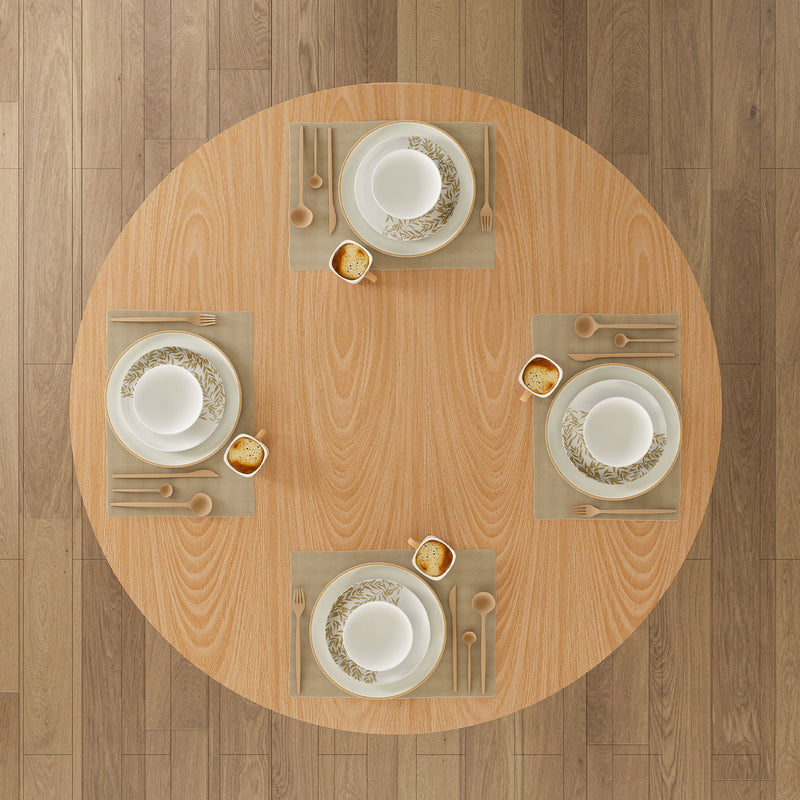 Round Dining Table With Strip Base