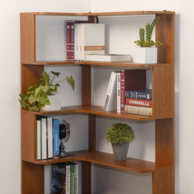 L-Shaped Corner Bookshelf