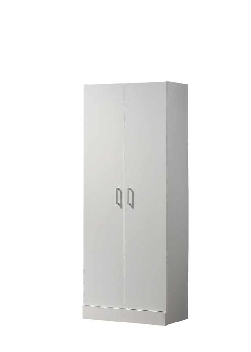 Alara - Height Simplistic Double Door Storage Cabinet - White