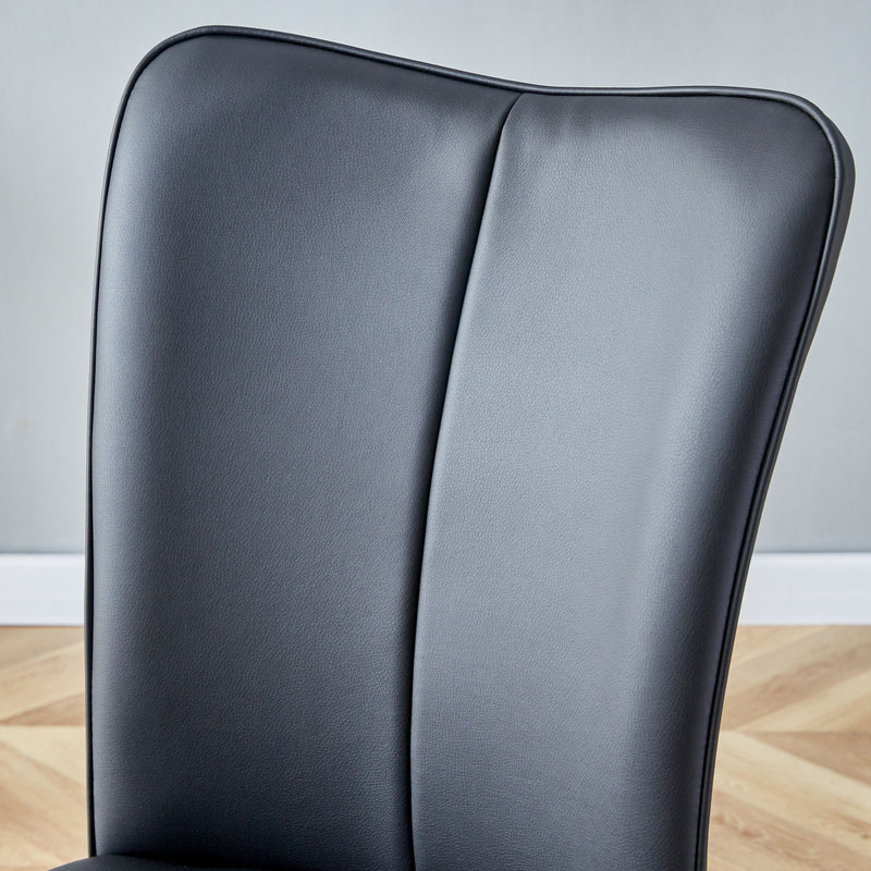 Modern Minimalist Dining Chairs With Metal Legs