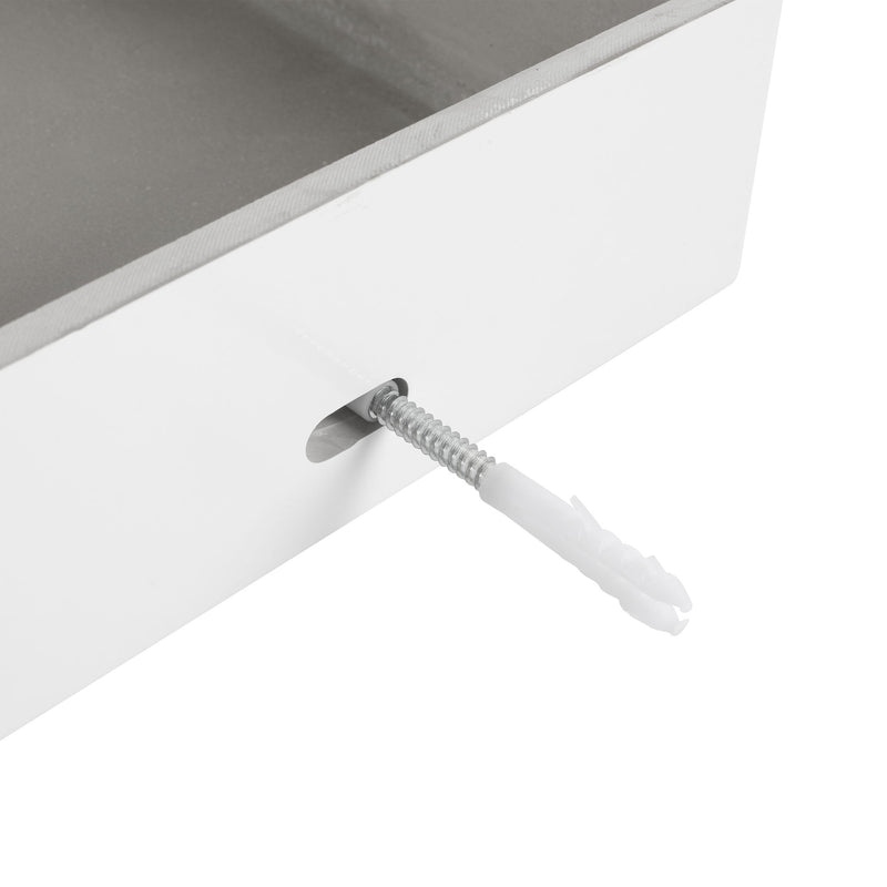 Modern Wall Mounted Bathroom Vanity With Resin Sink And Soft Close Drawer - Imitative Oak