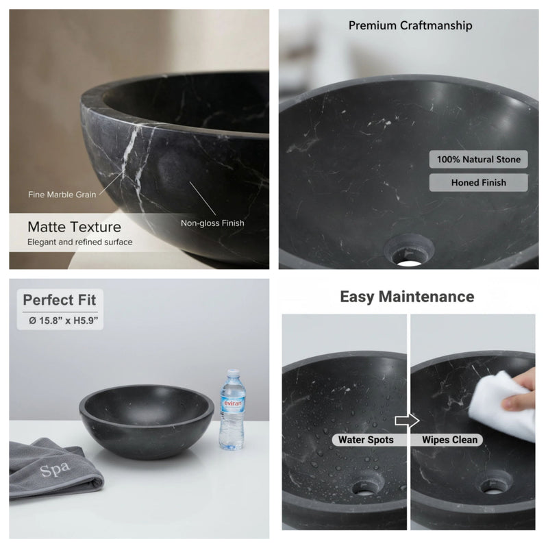 Bathroom Vessel Sink, Circular Design