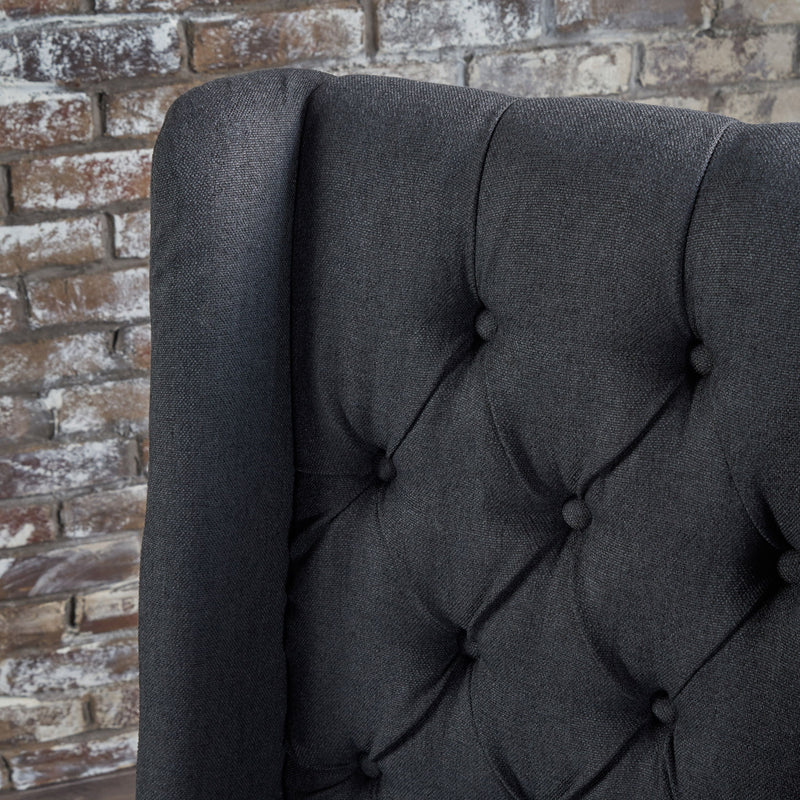 Sophisticated Tufted Dining Chair With High Back Design