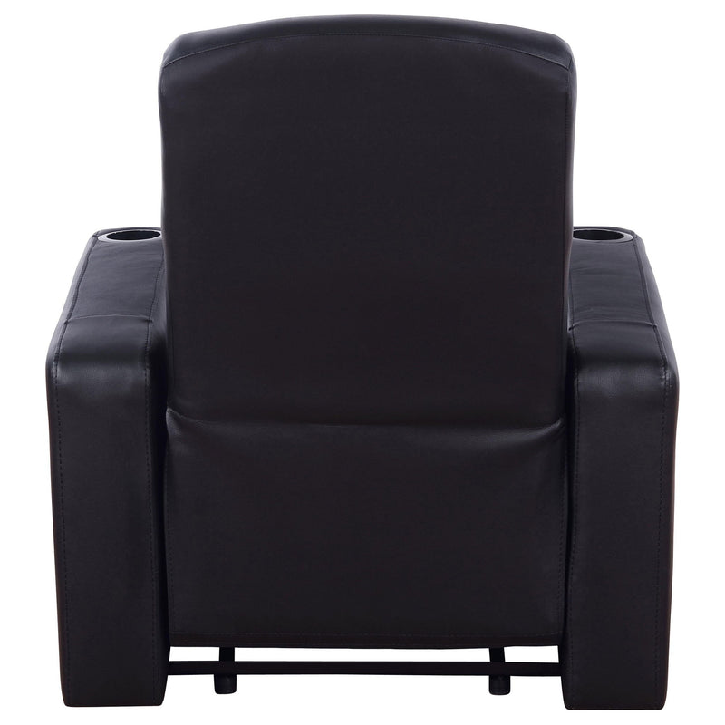 Greenfield - 3 Seater Home Theater With Storage - Black