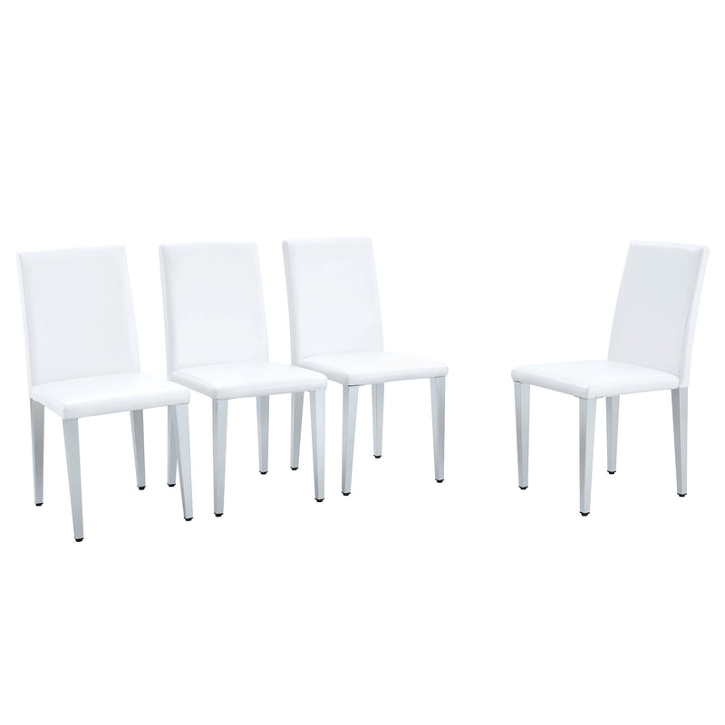 Elegant Upholstered Chairs & Metal Legs