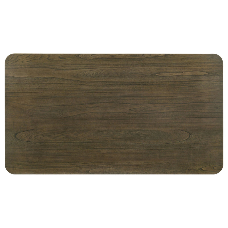 Sexton - Rectangular Dining Table With Base - Brown