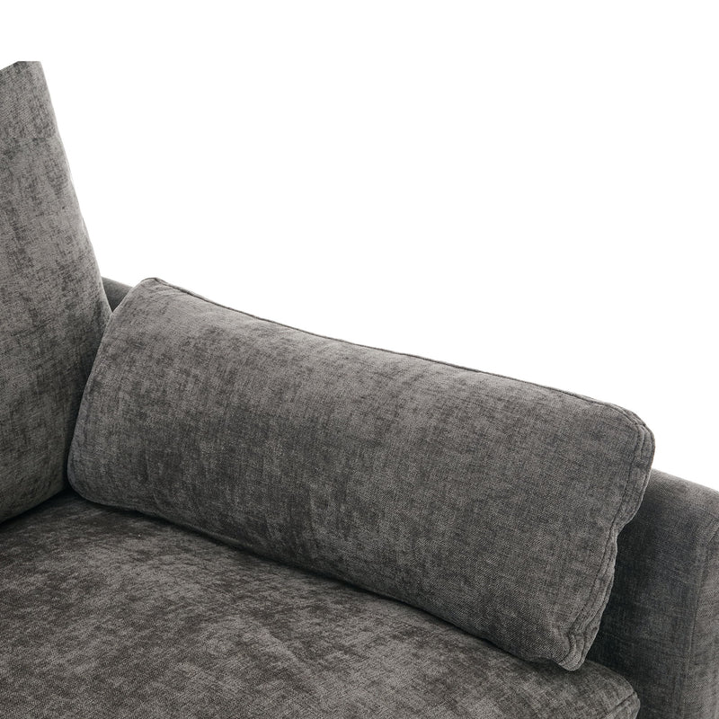 Cozy Upholstered Cushion Armchair For Living Room