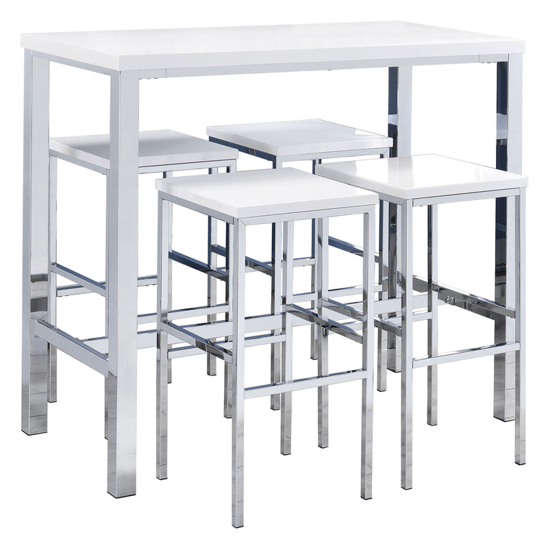 Nimitz - 5 Piece Bar Set - Gloss White