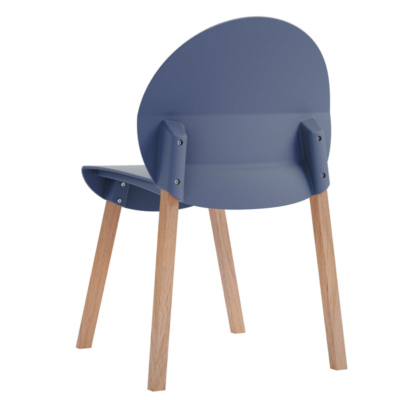 4 Piece Set Of Single Chairs With A Design Combining Modern And Traditional Elements