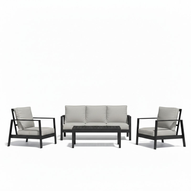 Modern 5 Seat Outdoor Patio Furniture Set With Coffee Table