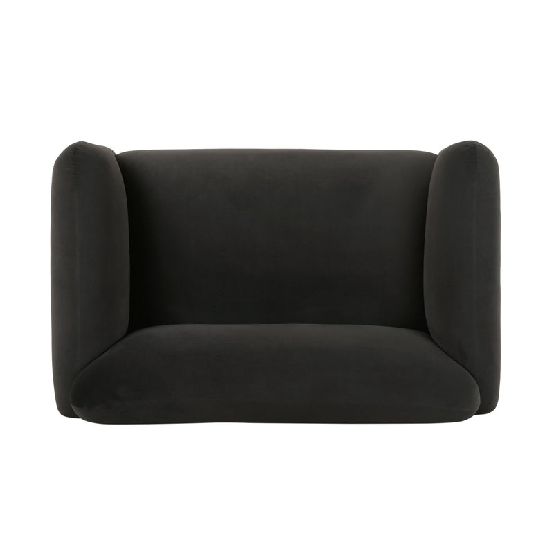 Sway - Upholstered Loveseat With Wood Legs And Round Arms