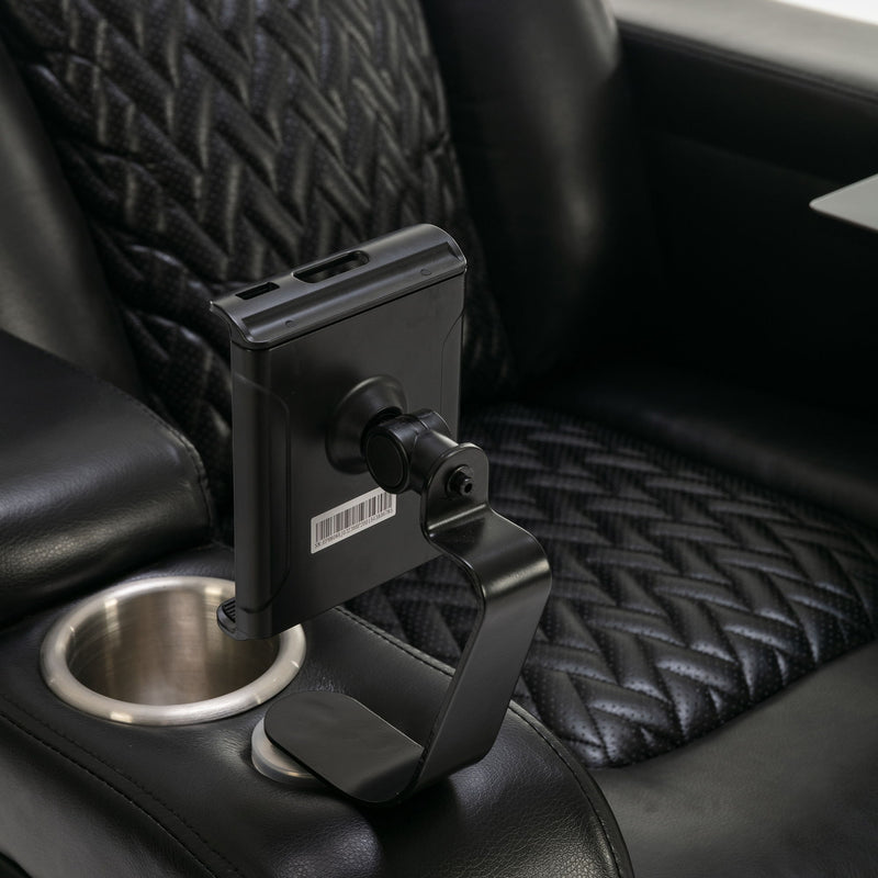 270 Degree Swivel Power Recliner With Tray Table, Phone Holder, Cup Holder, USB Port