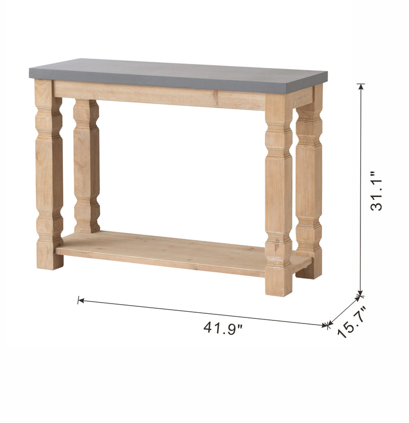 Rustic And Modern Console Table