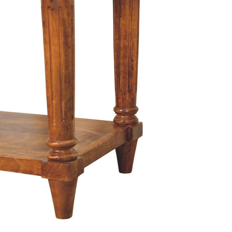 Turned Legs Drawer Table