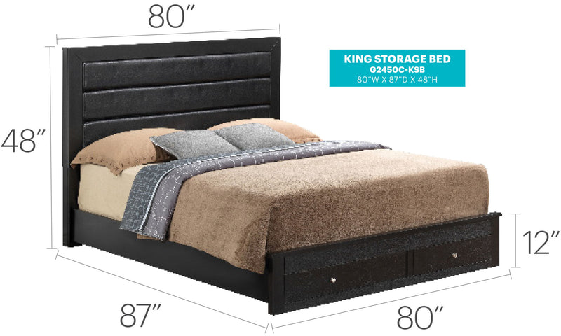 Elegant Storage Bed For Cozy Spaces