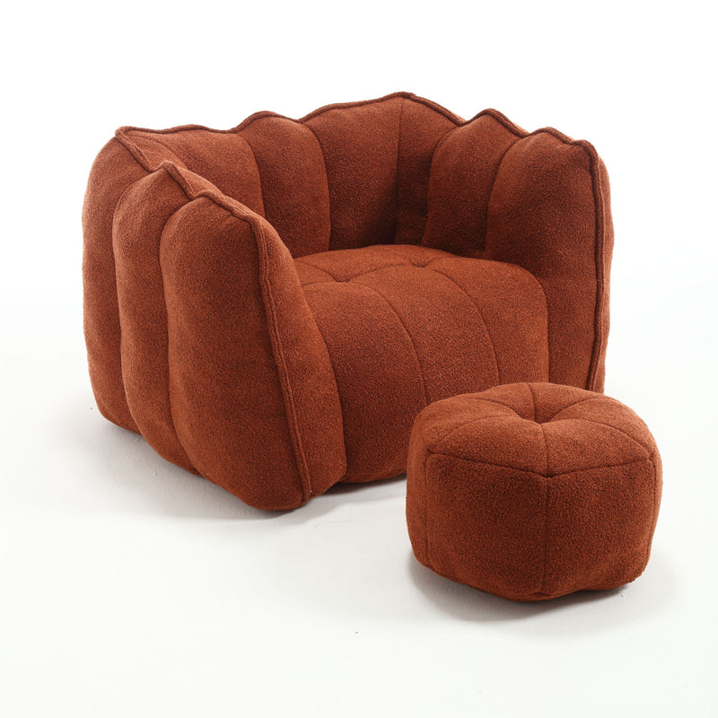 Soft Bean Bag Chair With High Resilient Foam