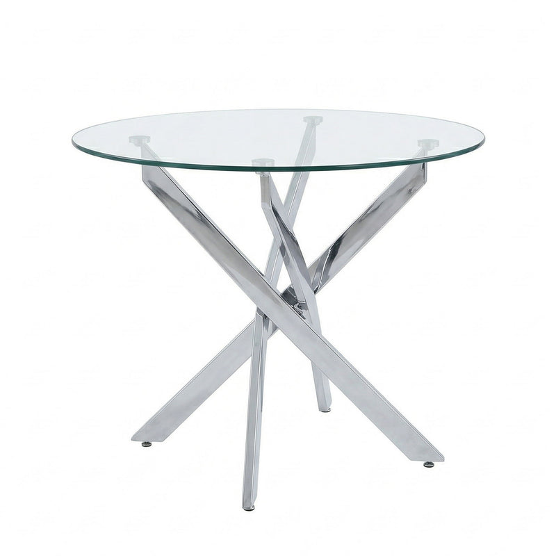 Round Dining, Kitchen Table For Dining Room - Chrome