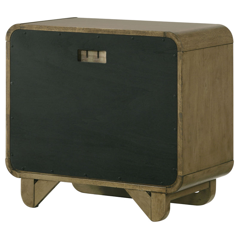 Tully - 2 Drawer Nightstand - Nutmeg Brown