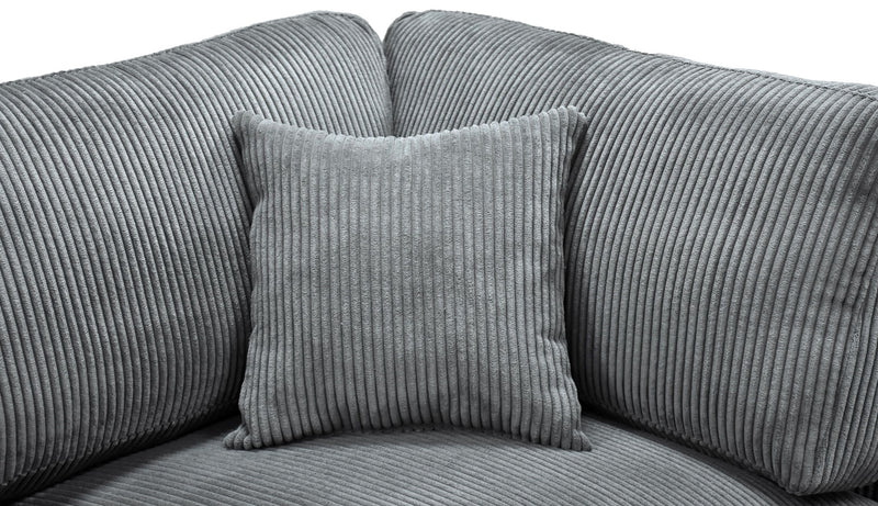 Upholstered Modular Sectional & Custom Configuration And Toss Pillows
