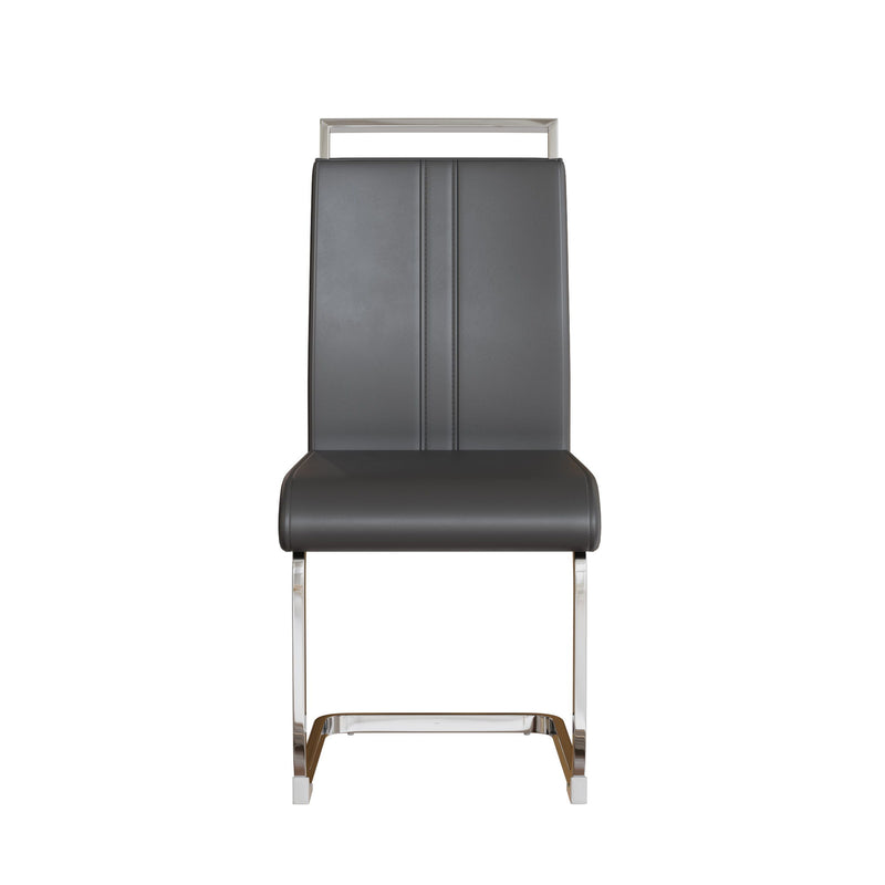 Modern Dining Chairs With Padded Seat, High Back