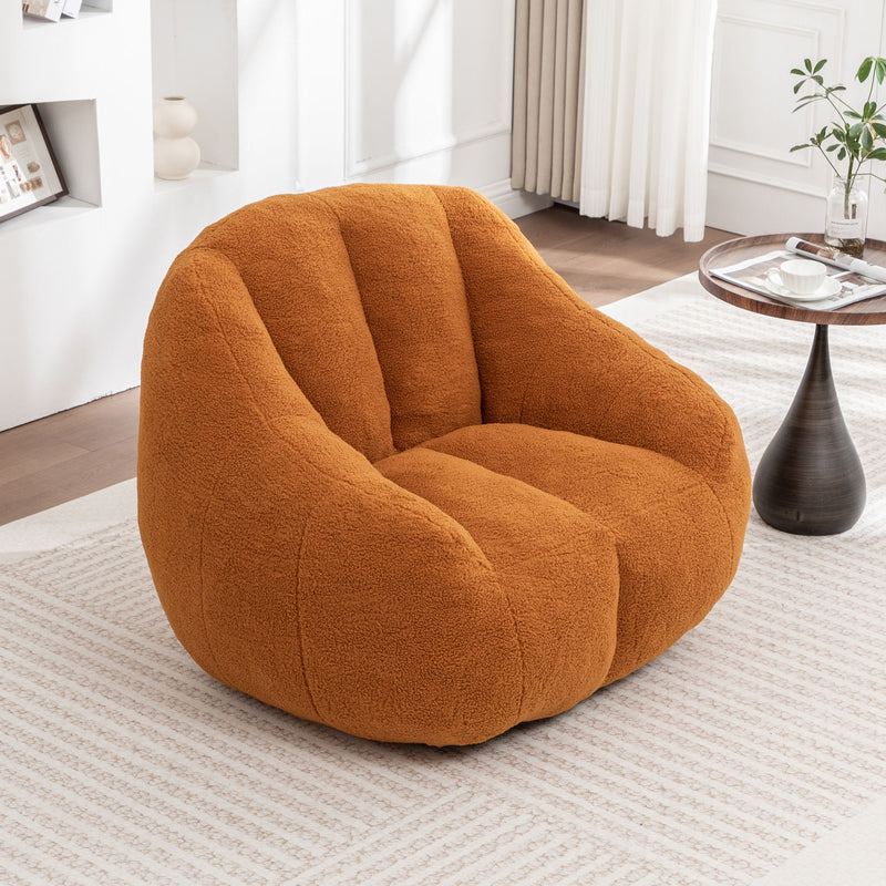 Comfy Bean Bag Chair With Memory Foam Filler, Tufted Soft