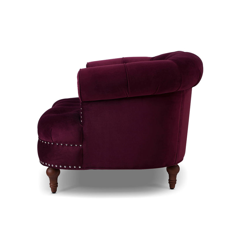 La Rosa - Victorian Tufted Upholstered Accent Chair