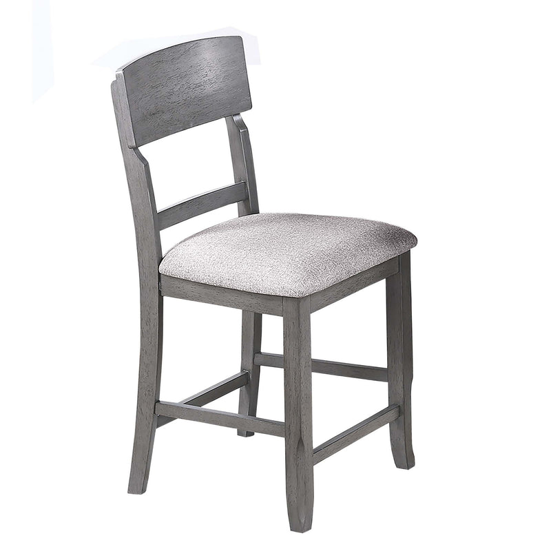 Contemporary Counter Height Dining Set With Built In Lazy Susan