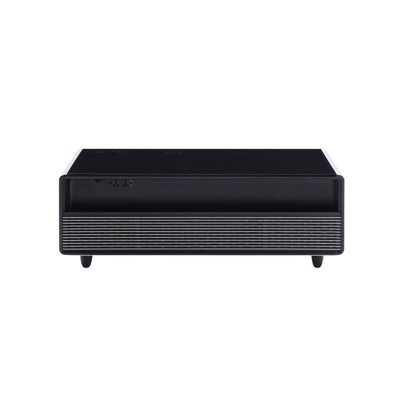 Modern Smart Coffee Table With Built-In Fridge, tooth Speaker, Wireless Charging Module, Touch Control Panel, Power Socket, USB Interface, Outlet Protection, Atmosphere Light