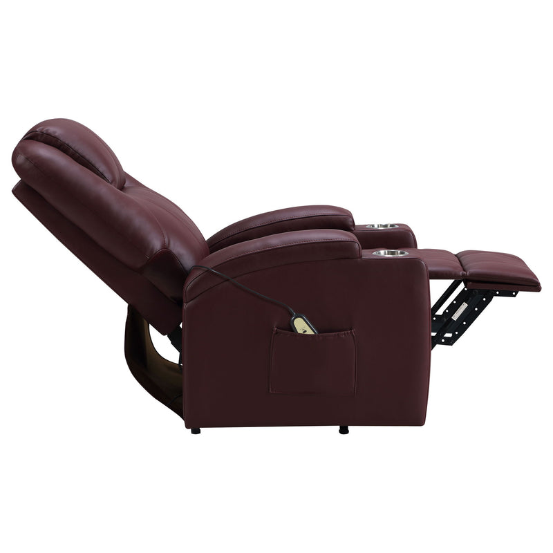 Macklin - Power Lift Massage Recliner With Heat And Dual Cupholders