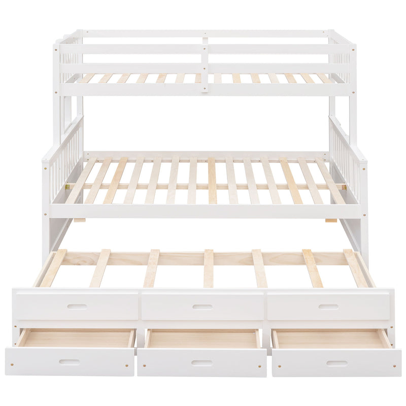 Bunk Bed With Twin Size Trundle And Drawers
