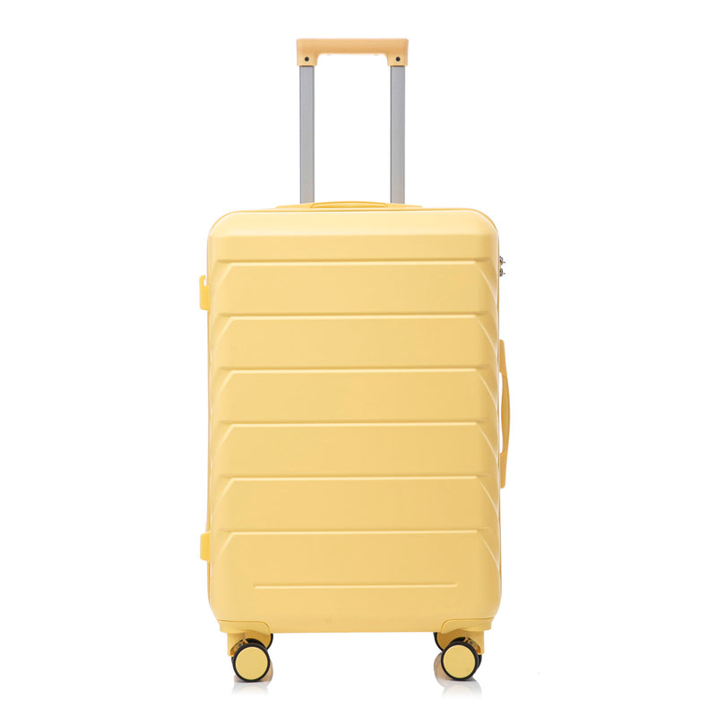 Hard Shell Luggage With Scratch Resistant Surface, 4 Wheels, Combination Lock & Side Hooks