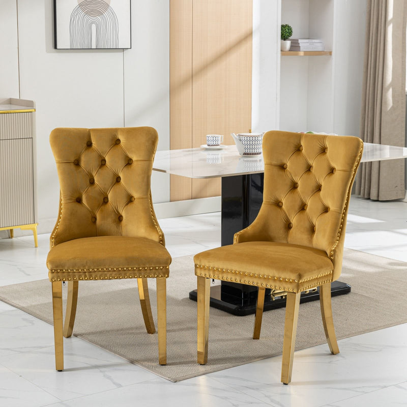 Nikki - Modern, High-End Tufted Dining Chair (Set of 2)