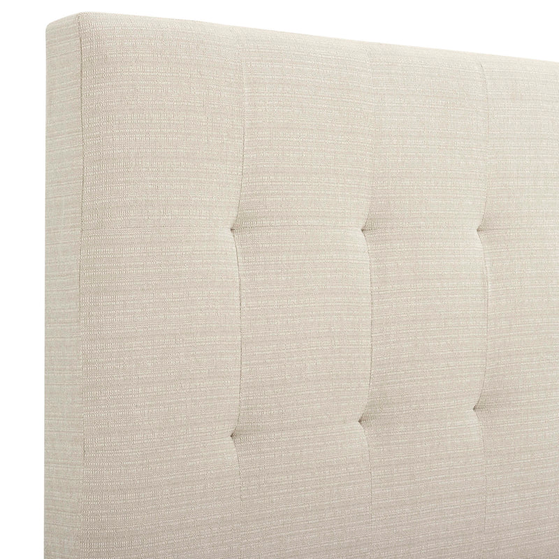 Tufted Upholstered Headboard Platform Bed