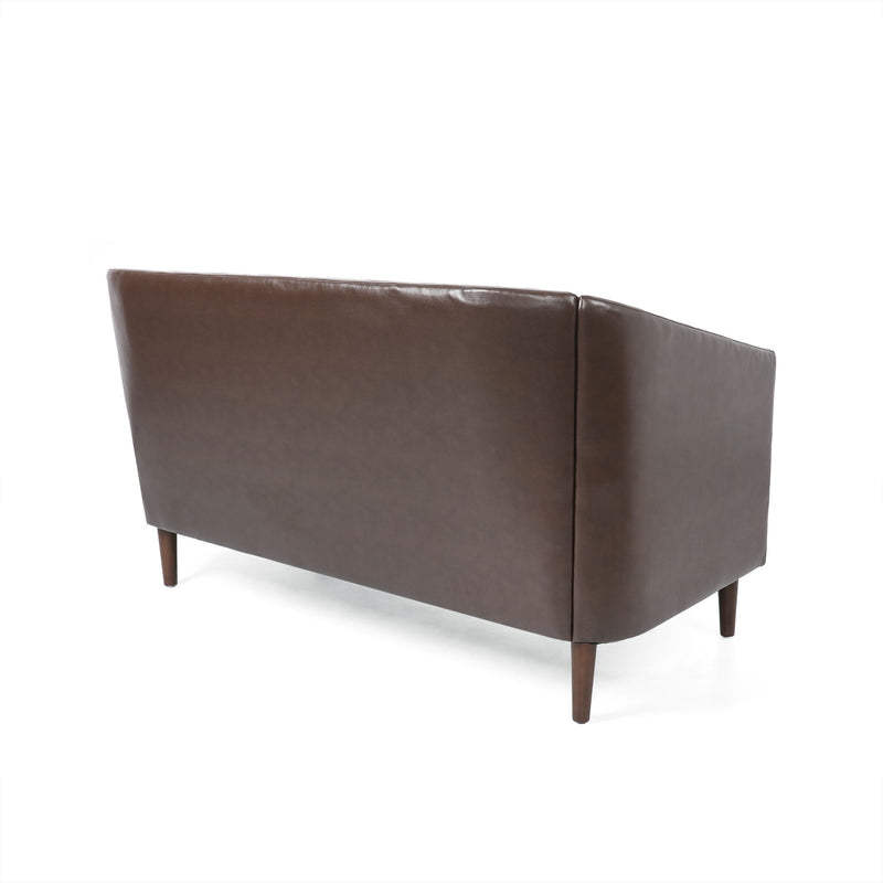 Sophisticated Loveseat With Diamond Stitched Detailing