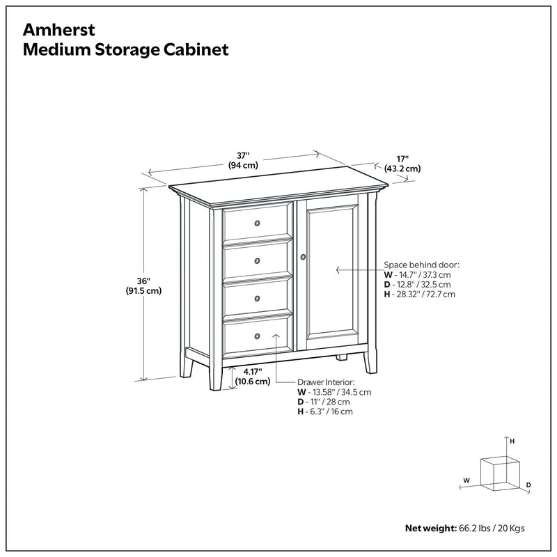 Amherst - Handcrafted Medium Storage Cabinet