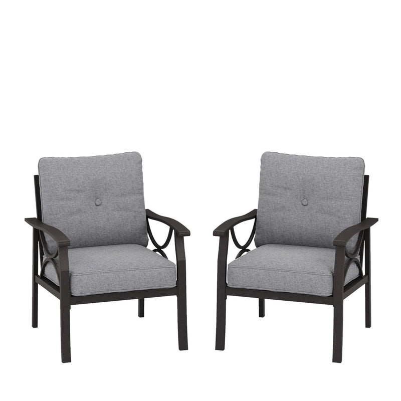 Patio Furniture Set With Coffee Table And Cushions For Backyard