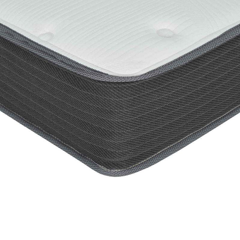 8" Pocket Spring Hybrid Bed In A Box Mattress, Soft Gel Memory Foam - Gray / White - Full