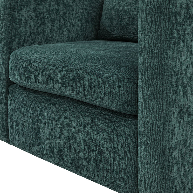 Sutton - Swivel Barrel Chair - Peacock