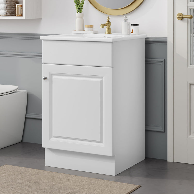 Bathroom Vanity With Sink, Cabinet With Adjustable Shelf