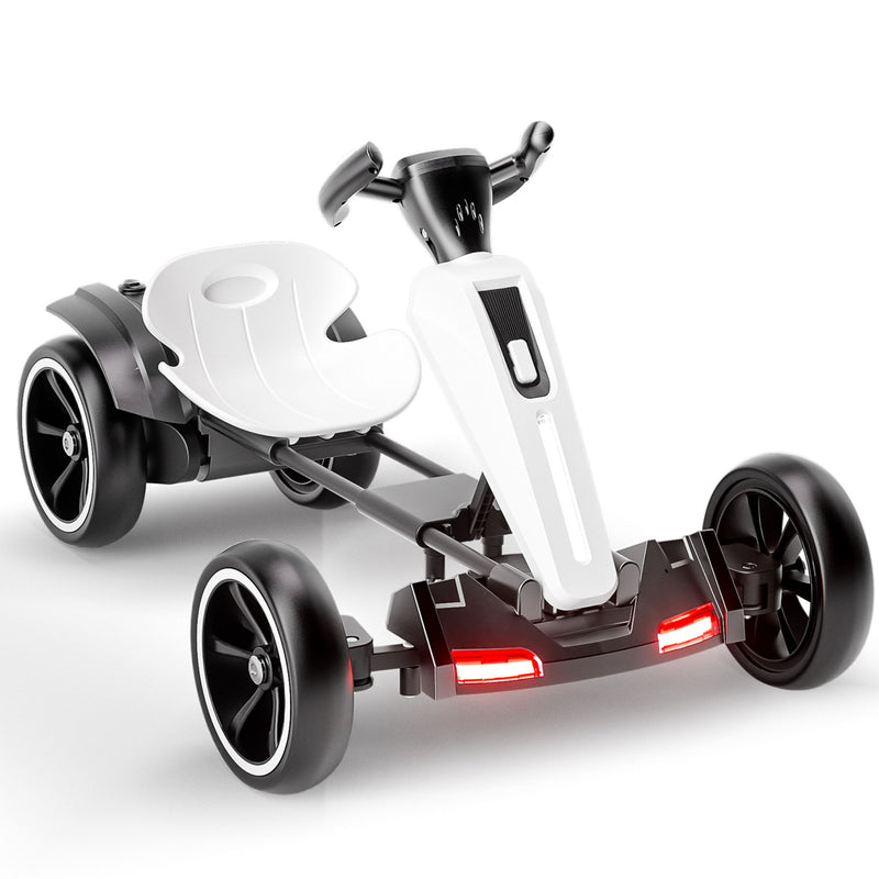 Electric Kids Pedal Go Kart With Adjustable Seat, Foldable Design