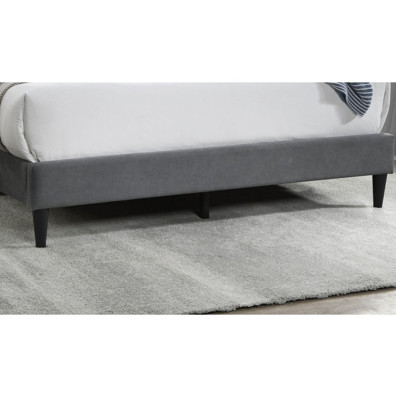 Full Size Bed Upholstered Box Headboard - Gray