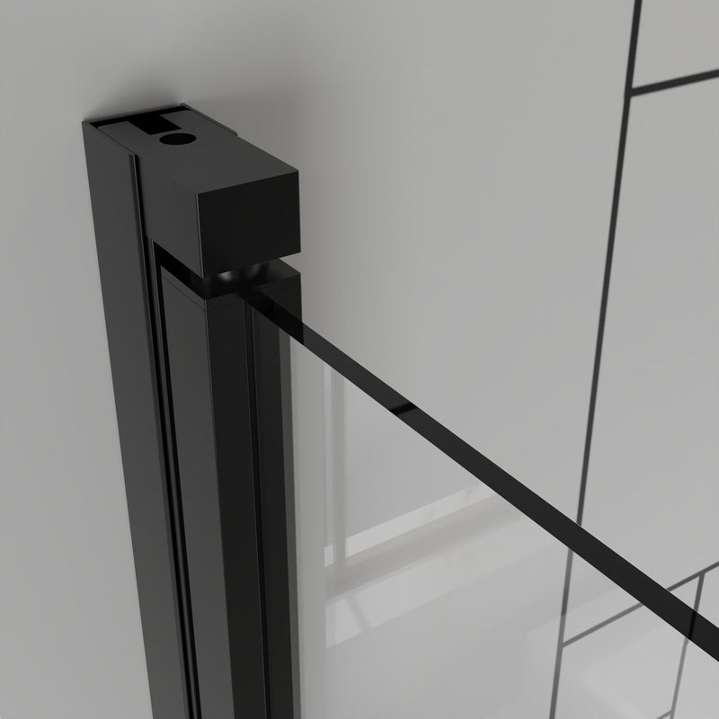 Bifold Frameless Shower Door With Tempered Clear Glass